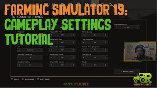 Farming Simulator 19 Gameplay Settings Tutorial [upl. by Ahseen411]