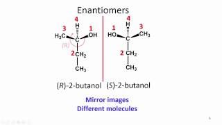 68 Enantiomers R2butanol  S2butanol [upl. by Ingrim375]