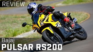 Bajaj Pulsar RS200  ABS  Review  ZigWheels [upl. by Damick918]