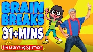 Brain Breaks ♫ Action Songs and Dance Songs for Kids Playlist ♫ Move and Freeze ♫ Kids Songs [upl. by Ellatnahc217]