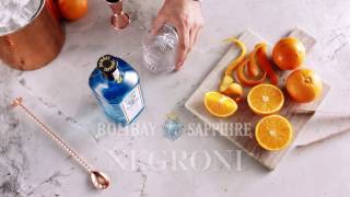 Bombay Sapphire Negroni Cocktail Recipe [upl. by Anilam]