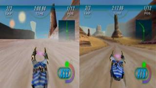 N64 Episode 1 racer expansion pack comparison HD1080p [upl. by Eadahs272]