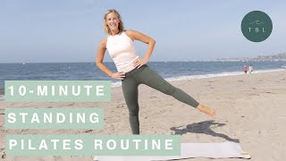 10Minute Pilates Workout Standing Exercises [upl. by Jeannie606]