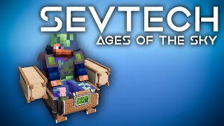 SevTech Ages of the Sky Ep 20 ViesCraft Airships [upl. by Anirtac]