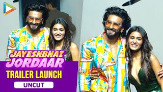 Jayeshbhai Jordaar Official Trailer Launch Uncut  Ranveer Singh  Shalini Pandey  YRF [upl. by Huberty]