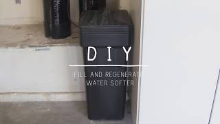 How To Fill And Regenerate Your Water Softener [upl. by Ddet]