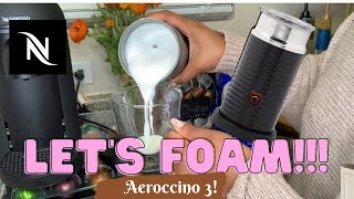 How To Foam Milk With Aeroccino 3 Make Coffee With Foam Tips amp Tricks  Easy Foamed Latte Recipe [upl. by Corby]