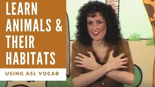 Learn an Animal and Habitat Song using ASL Vocab [upl. by Lydie711]