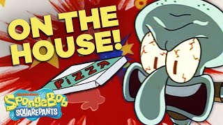 Pizza Delivery 🍕 in 5 Minutes BestSpongeBobMoments  SpongeBob [upl. by Mixie367]