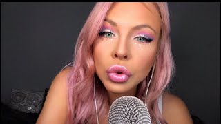 ASMR MOST TINGLY MOUTH SOUNDS amp LIPGLOSS APPLICATION EAR TO EAR BINAURAL [upl. by Amary]