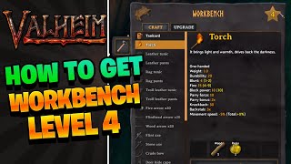 Valheim Tutorial  How To Upgrade To Workbench Level 4 [upl. by Ljoka]