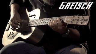 Gretsch G9201 Honey Dipper Metal Resonator Guitar  Featured Demo  Gretsch Guitars [upl. by Roselia]