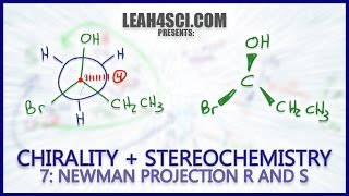 Newman Projection Stereochemistry R amp S Trick Chirality Vid 7 [upl. by Tuck]