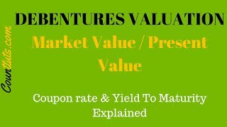 Debentures Valuation  Calculating Market Value PV of Debentures [upl. by Rogergcam840]