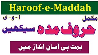 Maddah Letters Explain  Haroof e Madda  Basic Tajweed Lesson [upl. by Greggs]