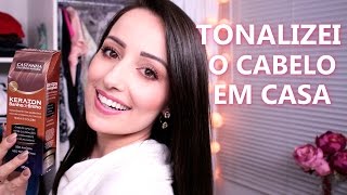 Tonalizando o Cabelo Castanho em Casa [upl. by Yeliac]