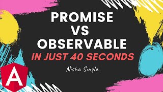 Promise vs Observable  Difference between promise and observable in Angular 40 seconds Shorts [upl. by Mark678]