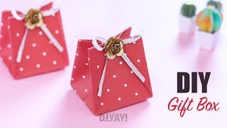 DIY GIFT BOX IDEAS  Gift Ideas  Paper Craft [upl. by Viva717]