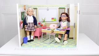 Our Generation Dolls  Awesome Academy Assembly Instructions [upl. by Arlee]