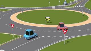 How to yield enter and exit when using a roundabout [upl. by Aicul]