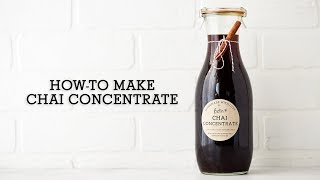 Howto Make Chai Concentrate at Home [upl. by Netsuj]