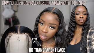 Detailed How To Pluck A 5x5 Closure Wig Beginner Friendly  Crimps amp Install ft Alipearl Hair [upl. by Angell]