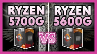 AMD Ryzen 7 5700G vs 5600G Benchmark [upl. by Nohpets]