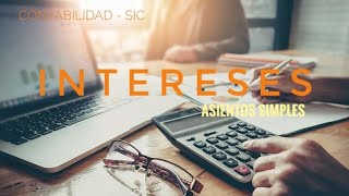 Intereses Registración en asientos simples [upl. by Scheider]