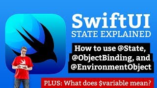 SwiftUI Tutorial Whats the difference between State ObjectBinding and EnvironmentObject [upl. by Nomolas228]