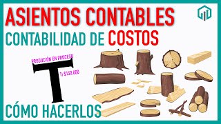 ASIENTOS CONTABLES DE CONTABILIDAD DE COSTOS  CURSO DE COSTOS [upl. by Tolecnal]