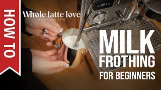 How To Milk Frothing for Beginners 5 Tips [upl. by Eirhtug434]