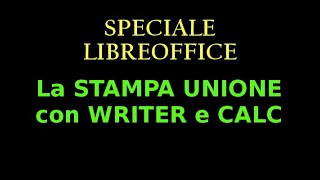 La Stampa unione con Libreoffice [upl. by Liza]