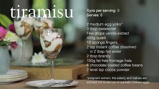 Slimming World Tiramisu recipe  3 Syns per serving [upl. by Nellaf61]