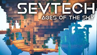 SevTech Ages of the Sky Ep 7 Blood Magic BUILD [upl. by Ingram525]