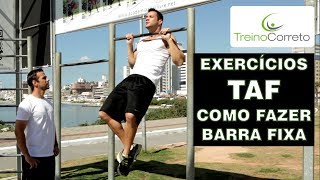 Exercícios do TAF  Como fazer Flexão de Braços em Barra Fixa  Treino Correto 25 [upl. by Tabber]