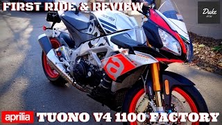 2016 Aprilia Tuono V4 1100 Factory  First Ride amp Review [upl. by Patten]