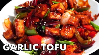 TASTIEST GARLIC TOFU RECIPE RESTAURANT STYLE  Chilli Garlic Soya Paneer Recipe [upl. by Yblek]