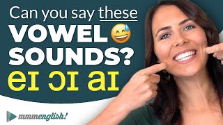 Pronunciation Practice 👄 Difficult Vowel Sounds DIPHTHONGS [upl. by Ahsilram]