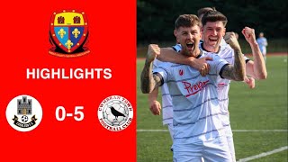 Caerleon 05 Cwmbrân Town  Gwent FA Senior cup  Quarter final highlights [upl. by Nosylla]