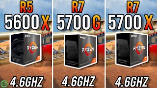 Ryzen 5 5600X vs Ryzen 7 5700G vs Ryzen 7 5700X [upl. by Sivek]