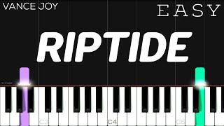 Vance Joy  Riptide  EASY Piano Tutorial [upl. by Chrystel]