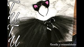 Tutu tutorial diadema tutorialdisfraz gatita halloween 👻 [upl. by Aylmer259]