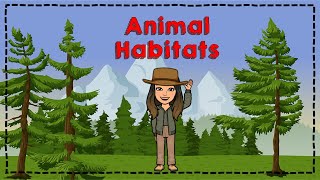 Animal Habitats  Land air water animals [upl. by Akeihsat]