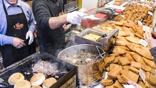 The Best of Sicily Street Food  Stigghiola Panelle Pani ca Meusa [upl. by Adikam]