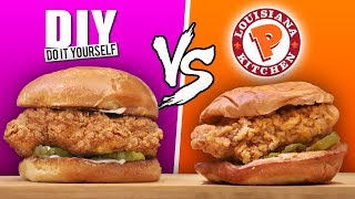 WE MADE The NEW Popeyes Chicken Sandwich  Spicy Recipe [upl. by Zedekiah867]