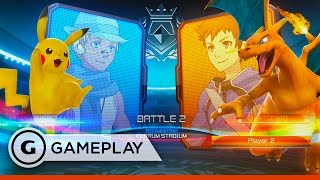 Pikachu Takes on Charizard  Pokken Tournament Gameplay [upl. by Shute]