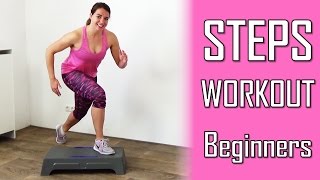 20 Minute Steps Workout Routine for Beginners  Stepper Exercises At Home [upl. by Colston361]