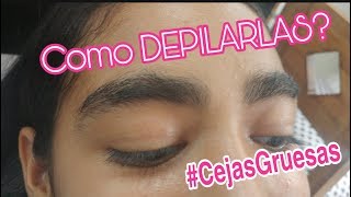 Depilación de CEJAS GRUESAS con CERA ❤️ [upl. by Herrmann]