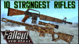 10 STRONGEST RIFLES NonEnergy in Fallout New Vegas  Caedos Countdowns [upl. by Enogitna]