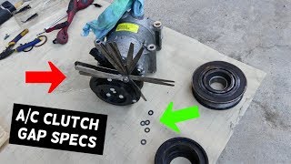 WHAT AC AC COMPRESSOR CLUTCH GAP SHOULD BE SET AT [upl. by Boggs103]